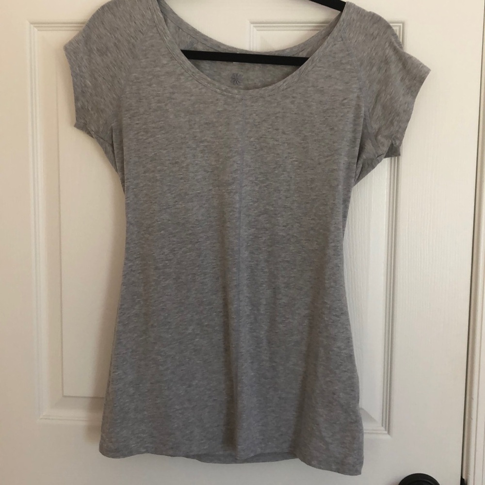 Gray athleta top M